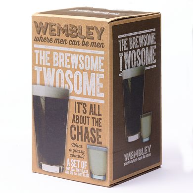 Wembley Pint & Shot Glass Set