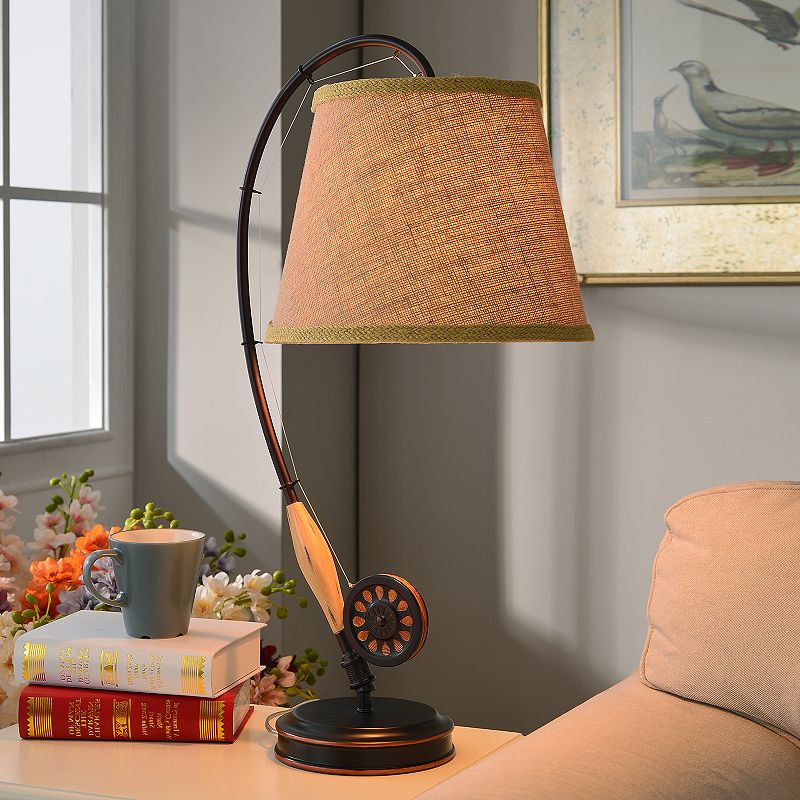 Fly Rod Table Lamp, Brown