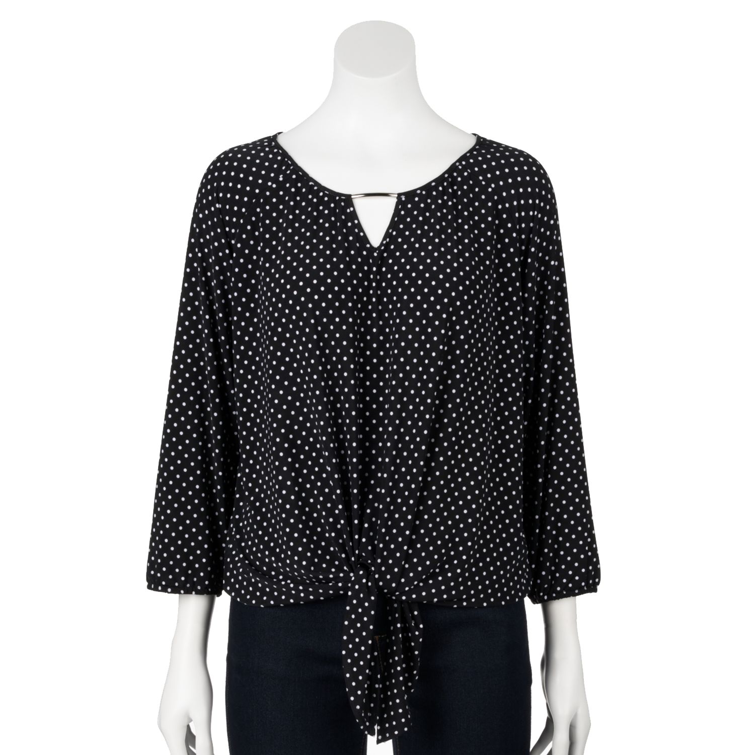 kohls polka dot sweater