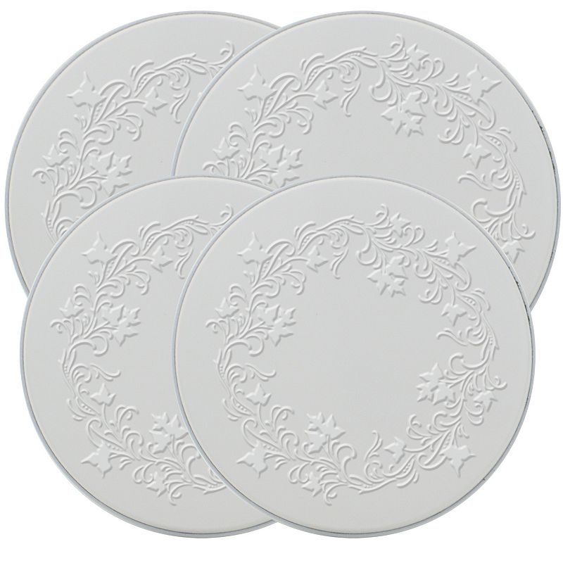 UPC 070775189781 product image for Range Kleen Ivy Embossed 4-pc. Stove Burner Cover Set, White Ivy | upcitemdb.com