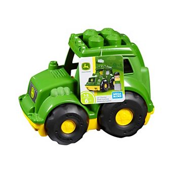 Boys Girls Neutral Mega Bloks Mega John Deere Lil' Tractor Building Set With 5 Big Building Blocks
