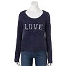 Women's LC Lauren Conrad Graphic Lurex Sweater