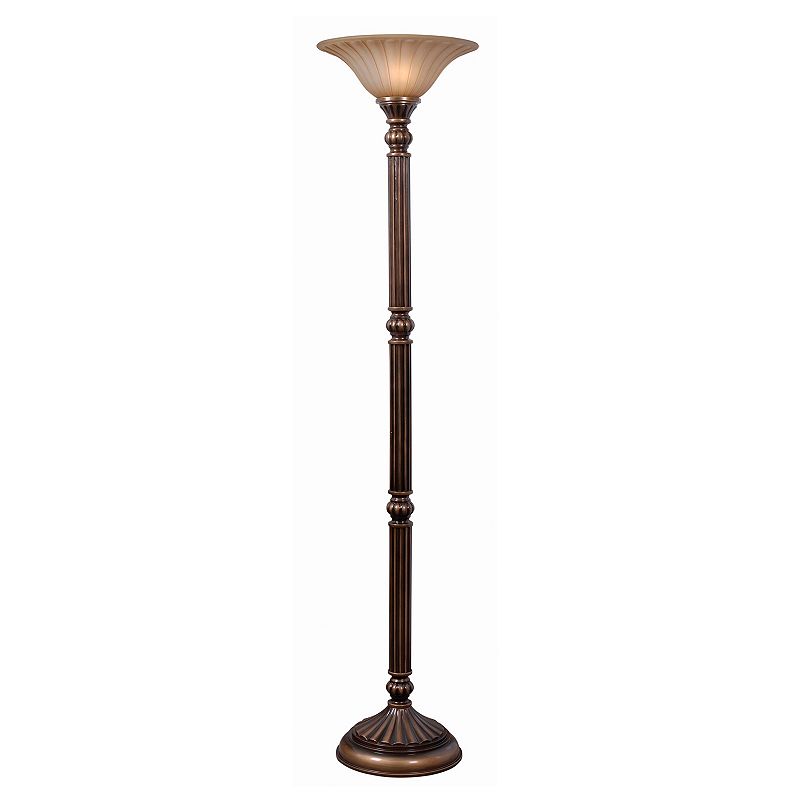 Reese Torchiere Lamp, Brown