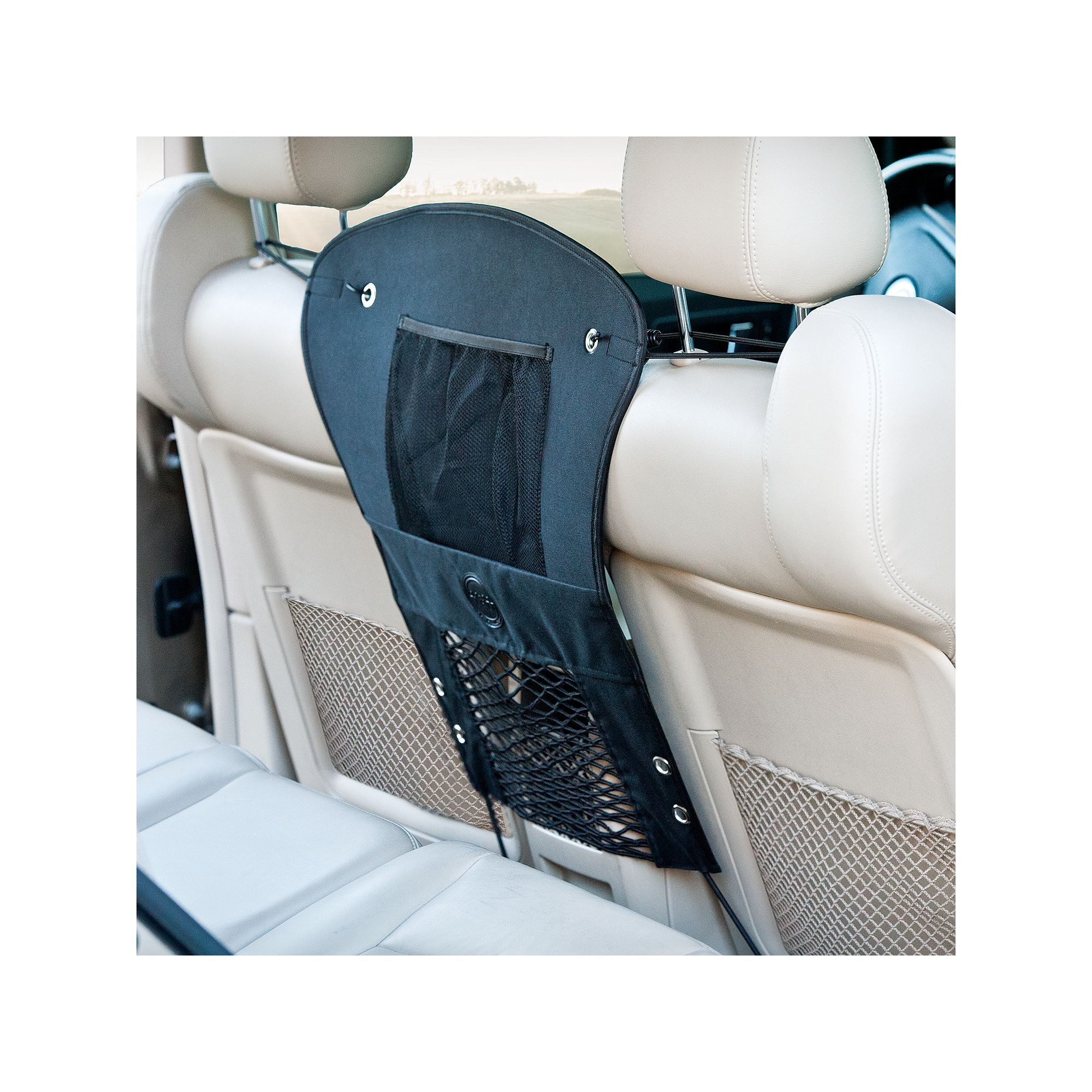 K&H Travel Safety Pet Car Barrier, Black
