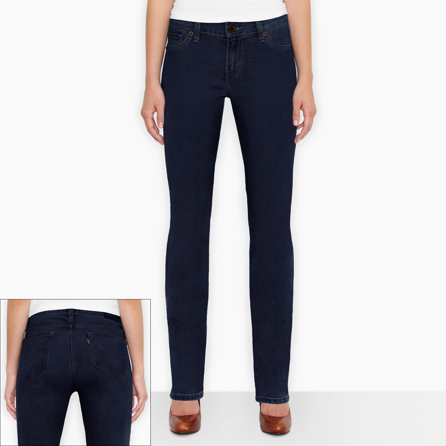 levi's curvy fit straight leg jeans