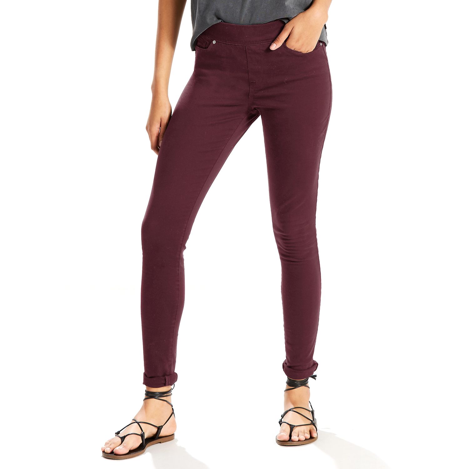 kohls womens pull on jeans