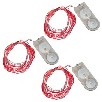 LumaBase 3 pk Waterproof Battery Operated Mini LED String Lights