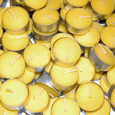 LumaBase 100-pk. Citronella Extended Burn Tea Light Candles