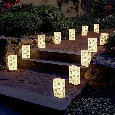 LumaBase 12-pk. Plastic Luminaria Bags - Indoor and Outdoor