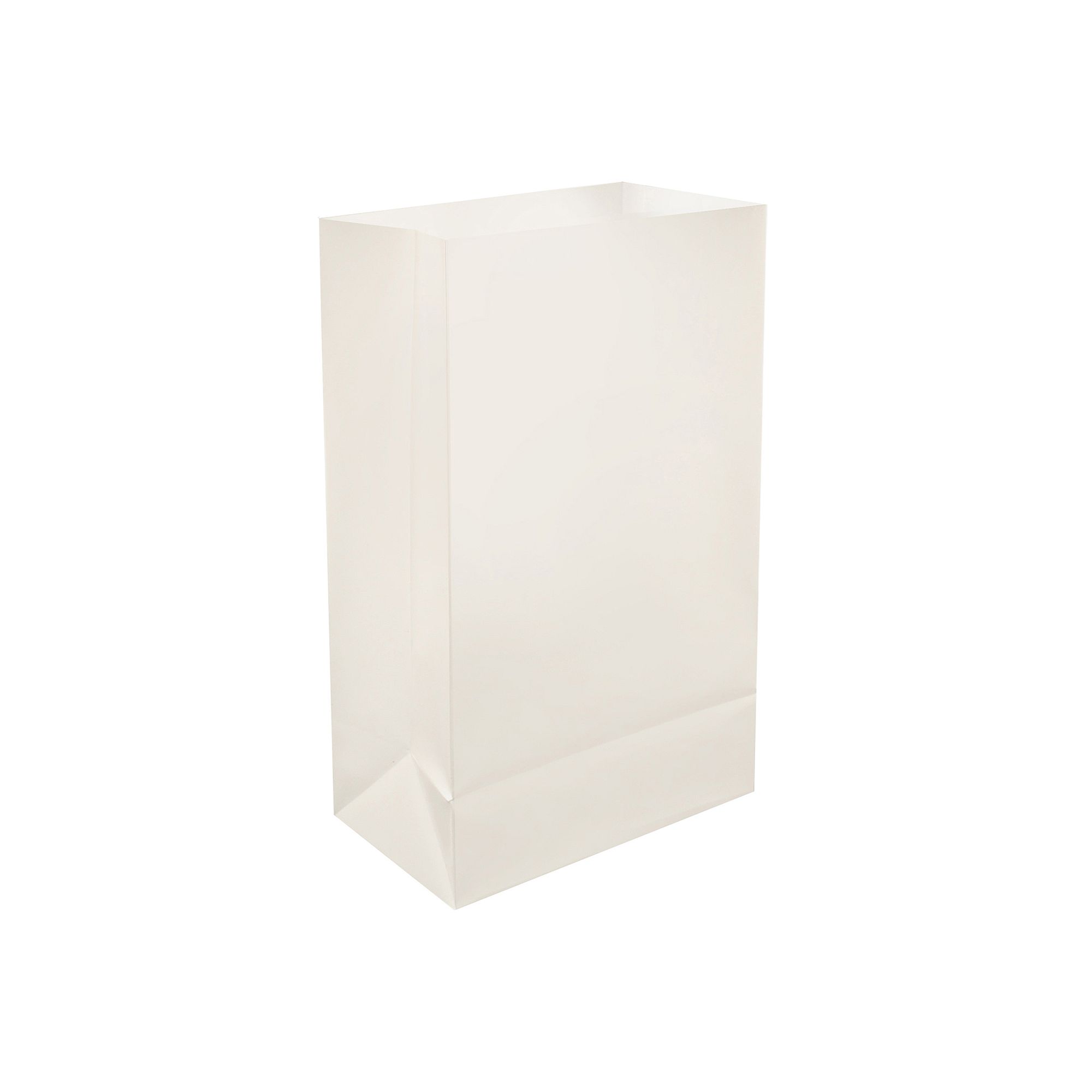 LumaBase 12-pk. Plastic Luminaria Bags - Indoor & Outdoor, White