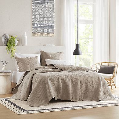 Madison Park Marino 3-Piece Reversible Lightweight Quilt Set