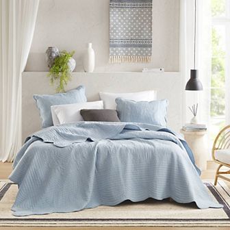 Madison Park Marino 3 pc Reversible Lightweight Quilt Set