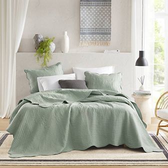 Madison Park Marino 3 pc Reversible Lightweight Quilt Set