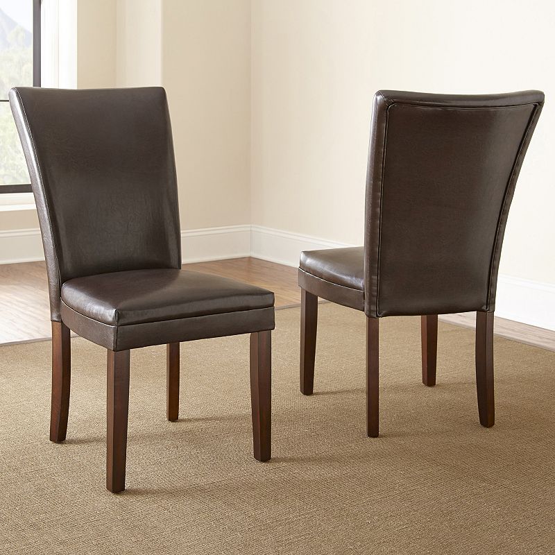 Hartford 2-piece Parsons Chair Set, Brown
