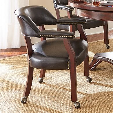 Tournament Rolling Captain's Dining Chair