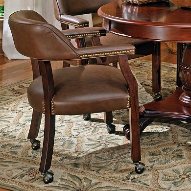 Tournament Rolling Captain's Dining Chair