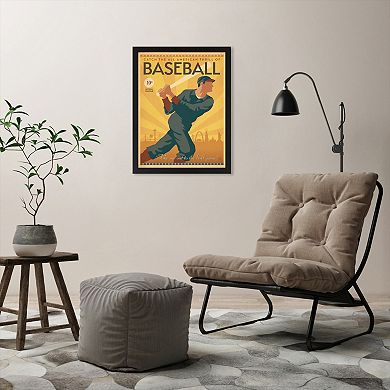 Americanflat Anderson Design Group ''Baseball'' Framed Wall Art