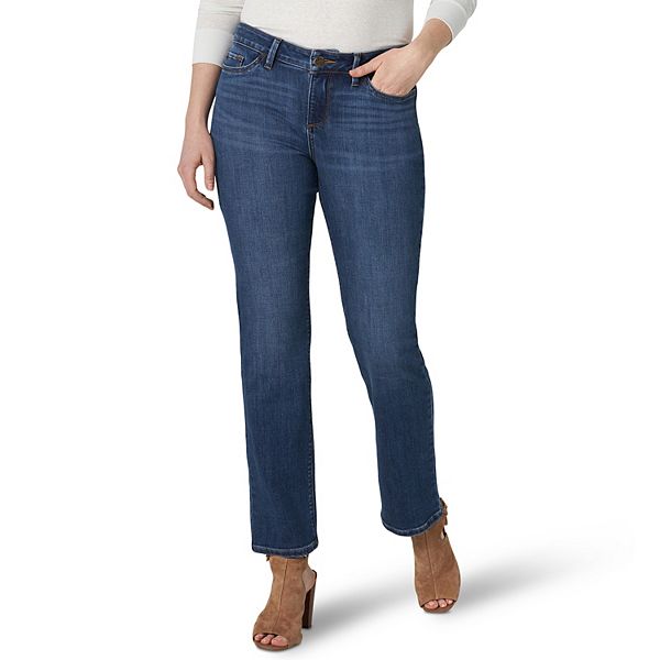 The Flawless Five-Pocket Straight-Leg - Curvy Fit/Lagoon Wash