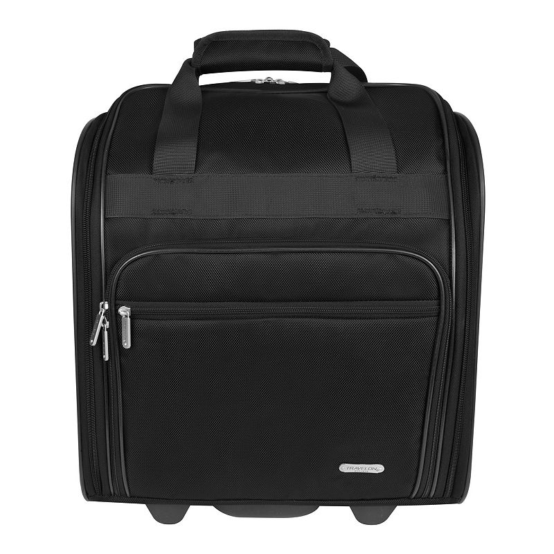 Travelon 15-Inch Wheeled Carry-On, Black, UNDERSEAT