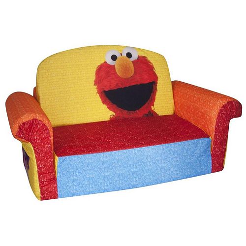 Sesame Street Elmo Marshmallow 2 In 1 Flip Open Kids Sofa By