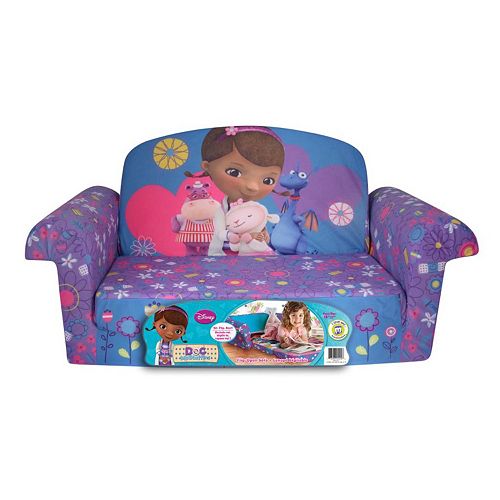 Disney Doc Mcstuffins Marshmallow 2 In 1 Flip Open Kids Sofa By
