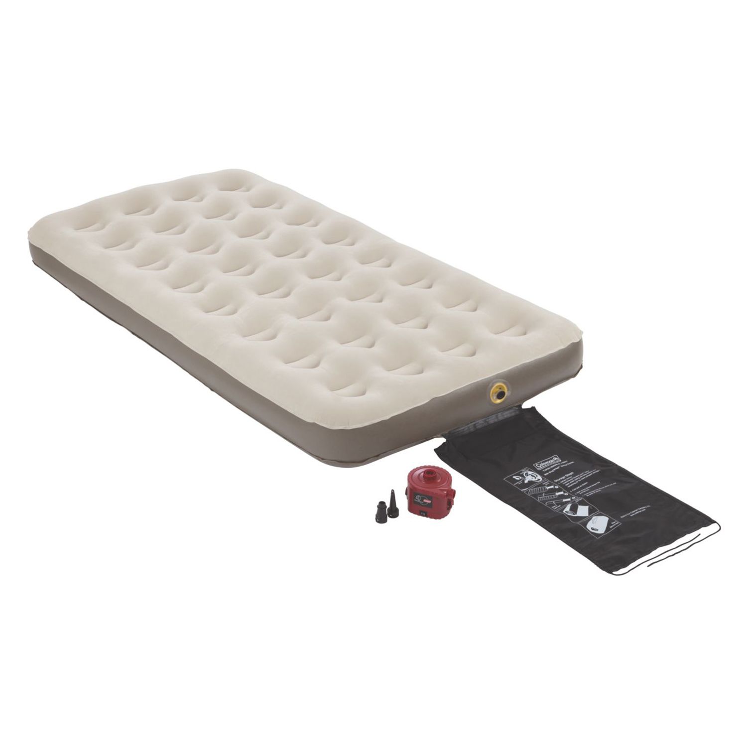 coleman quickbed cot size air bed