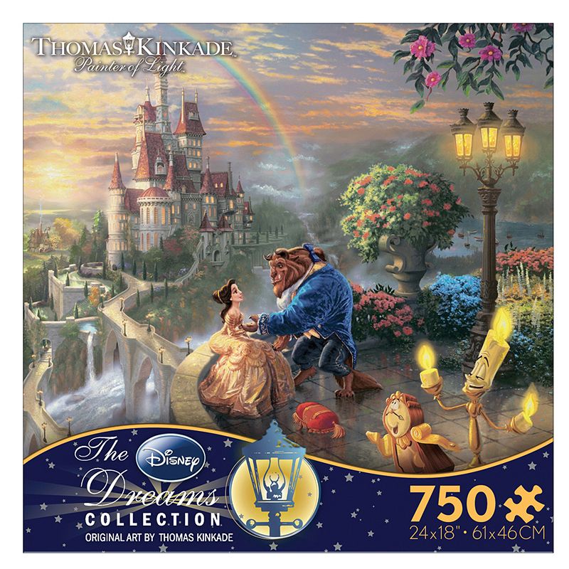 UPC 021081290333 product image for Disney Beauty and The Beast Thomas Kinkade 750 pc. Puzzle, 6 Pc Set | upcitemdb.com