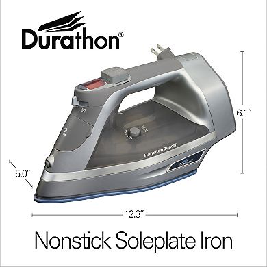 Hamilton Beach Durathon Non-Stick Electronic Iron with Retractable Cord