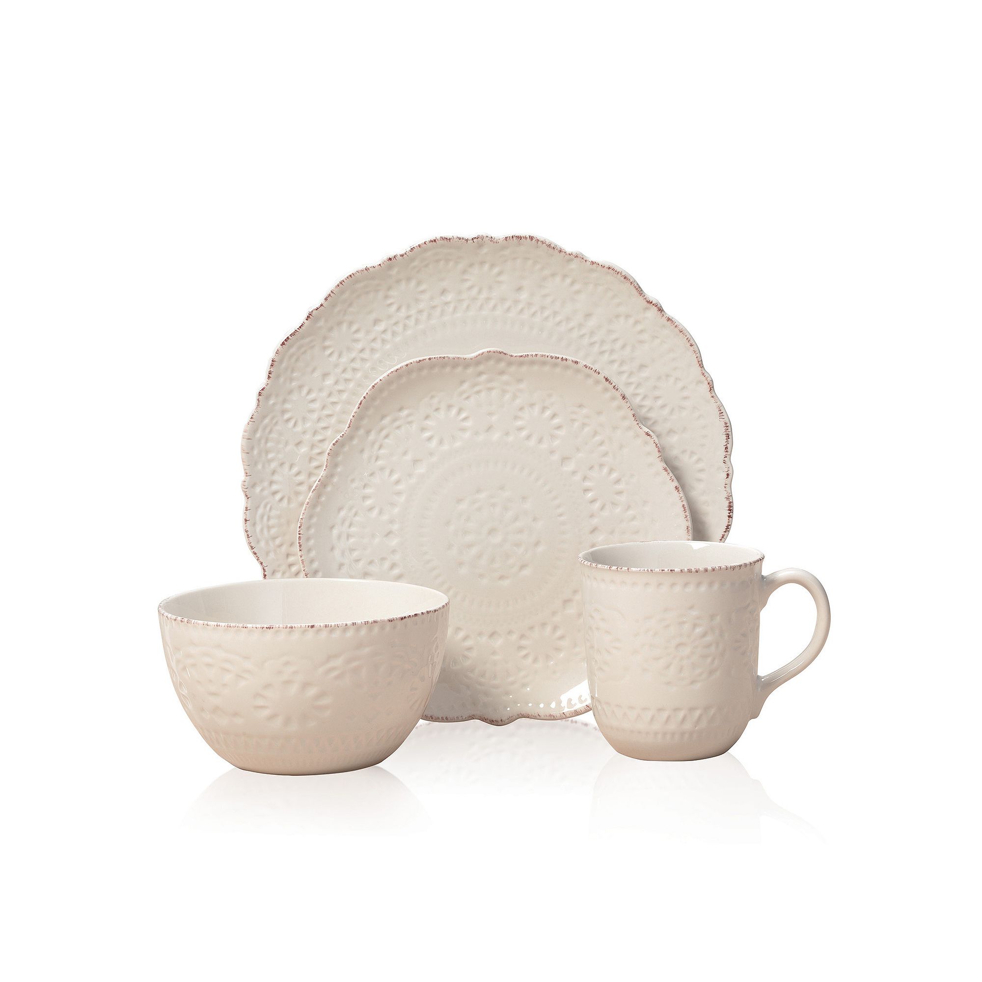 Pfaltzgraff Everyday Chateau 16-pc. Dinnerware Set, Ivory
