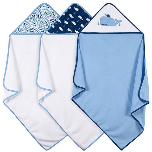 Just Born 3pk. Hooded Towels