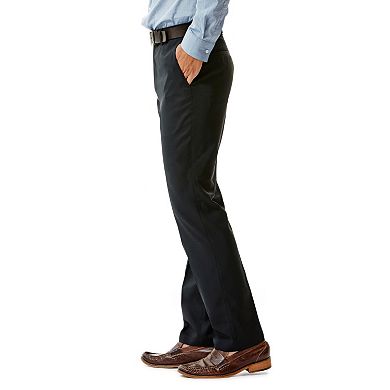 Men's Haggar® Slim-Fit Performance Microfiber Flat-Front Slacks
