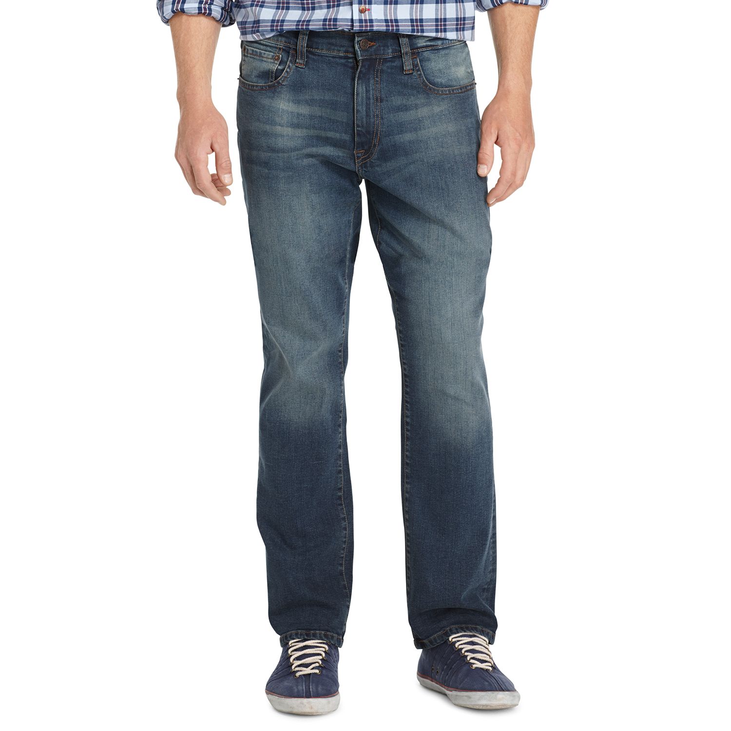 izod men's big & tall comfort stretch relaxed fit jean