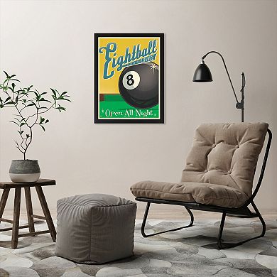 Americanflat Anderson Design Group ''Eight Ball'' Framed Wall Art
