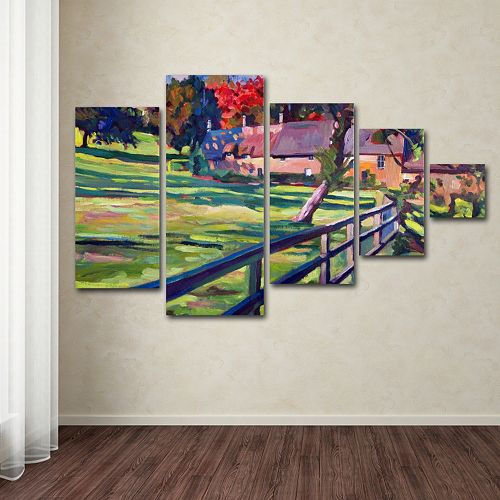Country House 5piece Canvas Wall Art Set