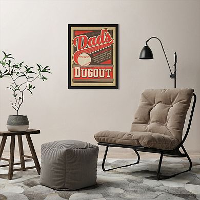 Americanflat Anderson Design Group ''Dad's Dugout'' Framed Wall Art