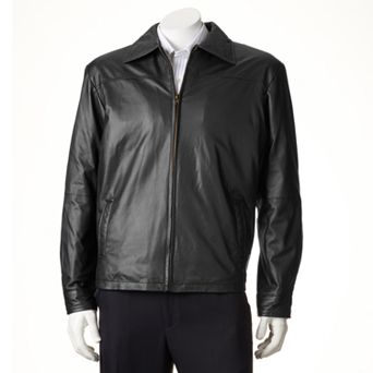 Men's Excelled New Zealand Lamb Leather Open-Bottom Jacket