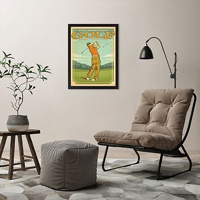 Americanflat Anderson Design Group ''Bad Day Golf'' Framed Wall Art