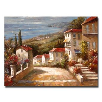 47" x 35" "Home in Tuscany" Canvas Wall Art