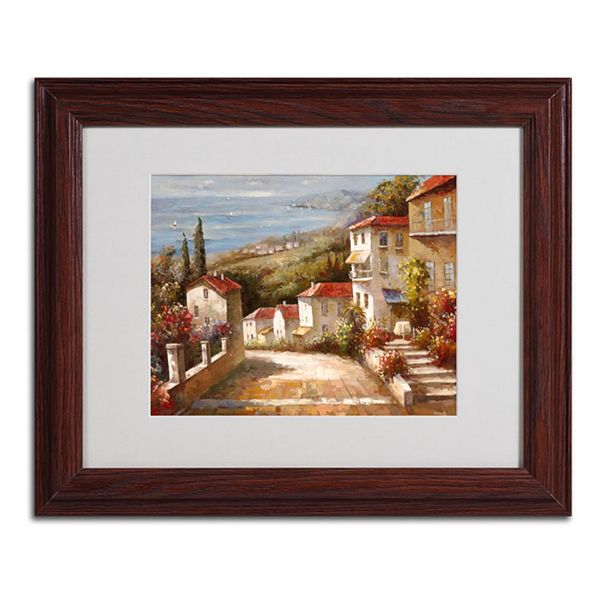 Home In Tuscany Framed Canvas Wall Art