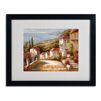 "Home in Tuscany" Framed Canvas Wall Art