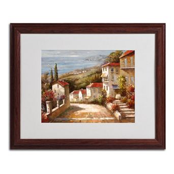 "Home in Tuscany" Framed Canvas Wall Art