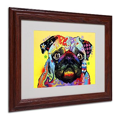 "Pug" Framed Canvas Wall Art