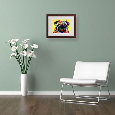 "Pug" Framed Canvas Wall Art