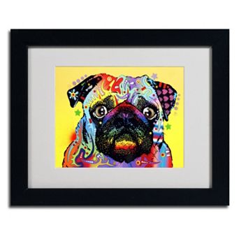 "Pug" Framed Canvas Wall Art