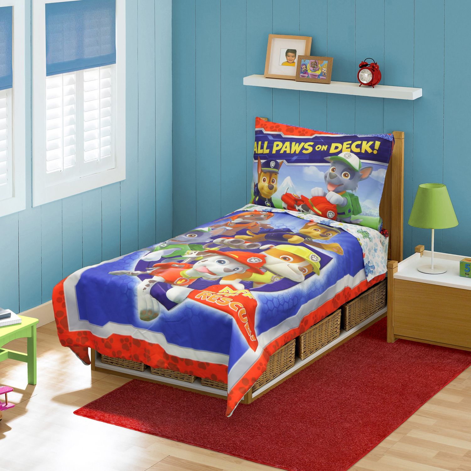 paw patrol fitted crib sheet