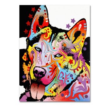 14" x 19" "Siberian Husky" Canvas Wall Art