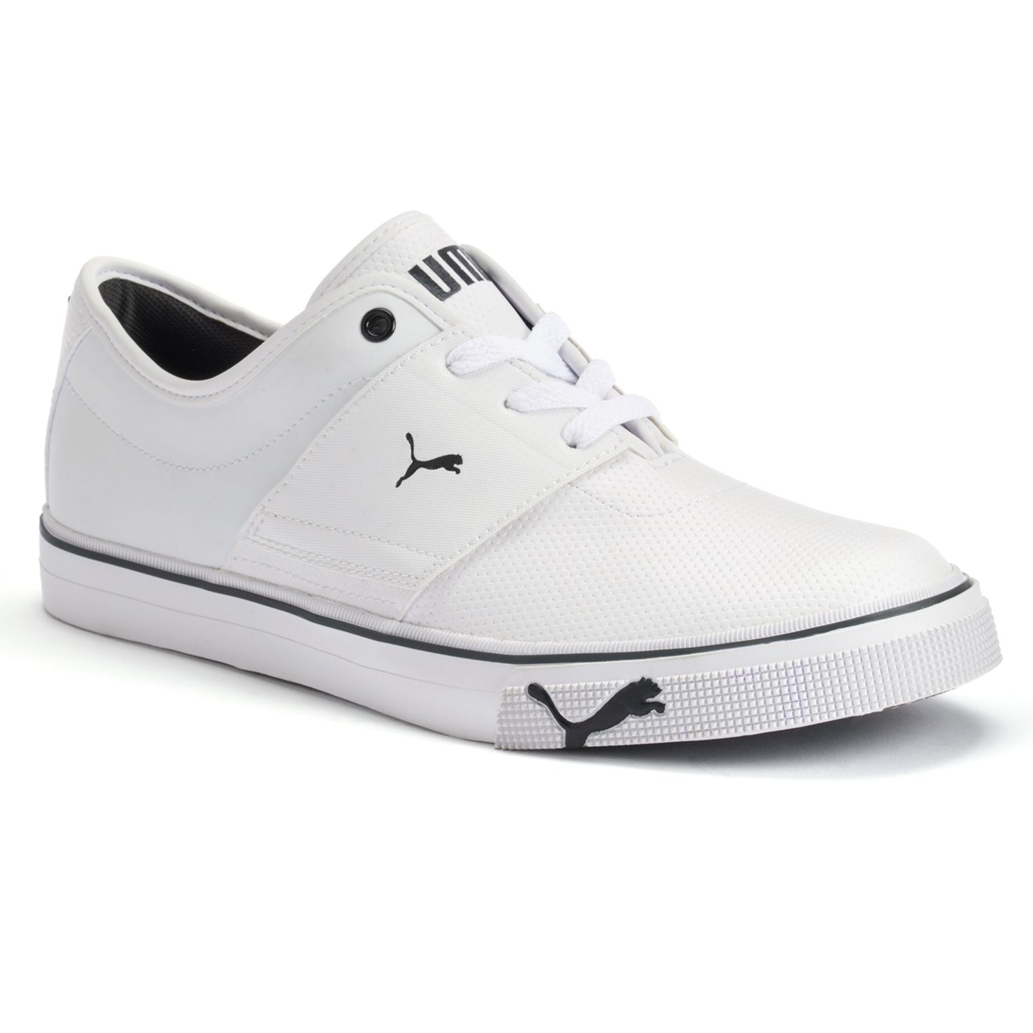 puma el ace core white sneakers