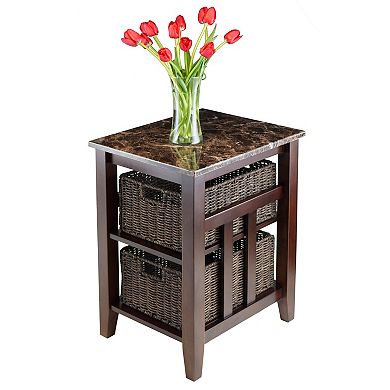 Winsome Zoey Storage Side Table
