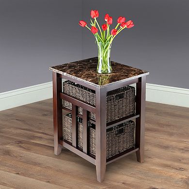 Winsome Zoey Storage Side Table