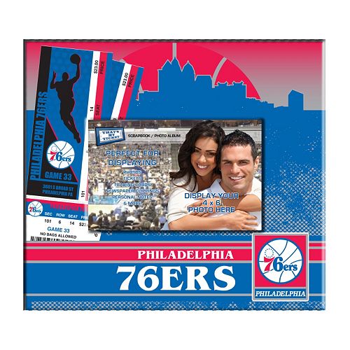 Philadelphia 76ers 8″ x 8″ Ticket & Photo Album Scrapbook